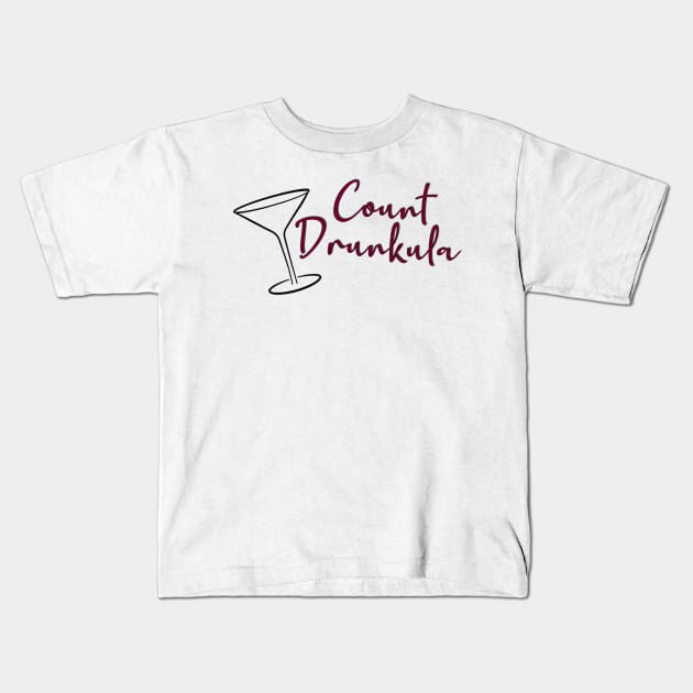 Grace and Frankie Count Drunkula Kids T-Shirt by baranskini